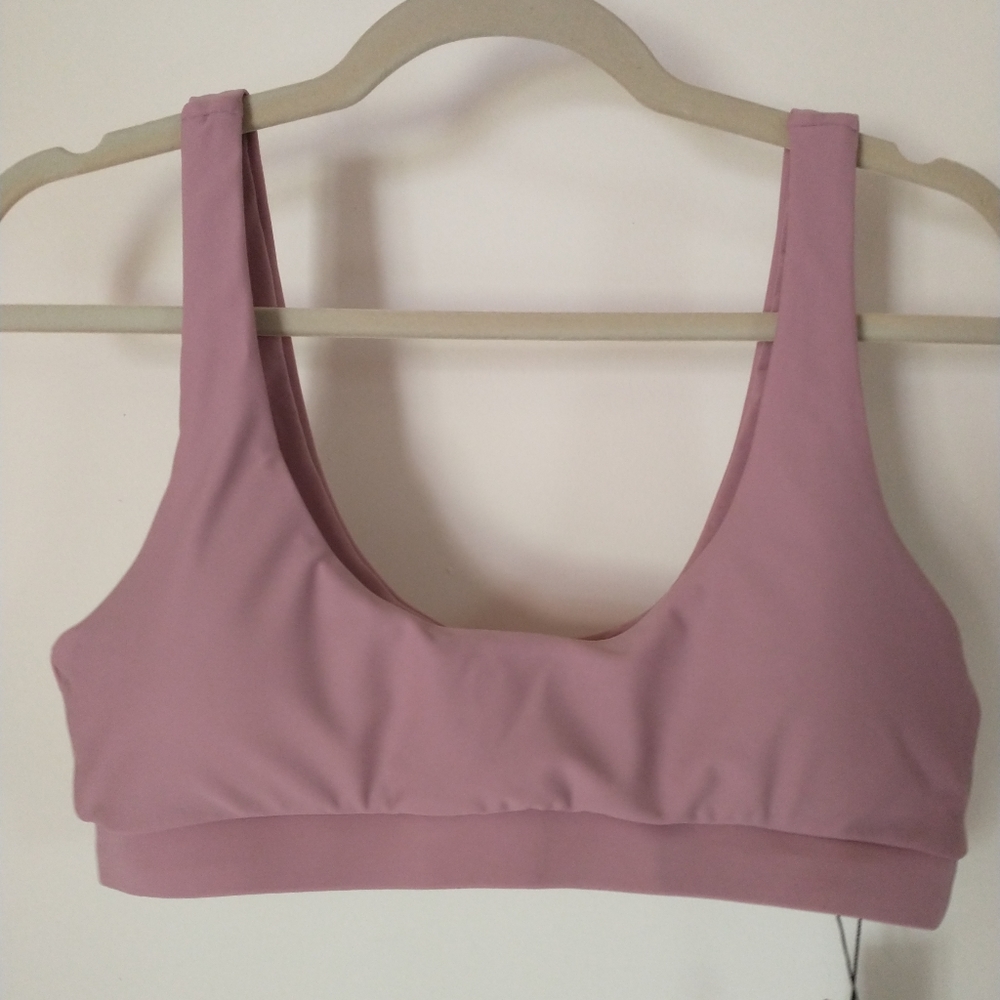 H2OH swim top mauvey lilac lavender